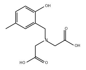 [Carboxymethyl-(2-hydroxy-5-methyl-benzyl)amino]acetic acid Structural