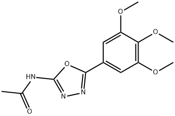 N-[5-(3,4,5-trimethoxyphenyl)-1,3,4-oxadiazol-2-yl]acetamide Structural