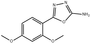 5-(2,4-dimethoxyphenyl)-1,3,4-oxadiazol-2-amine Structural