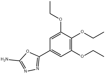 5-(3,4,5-triethoxyphenyl)-1,3,4-oxadiazol-2-amine Structural