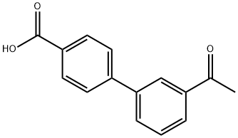 4-BIPHENYL-3'-ACETYL-CARBOXYLIC ACID
 Structural