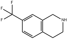 7-(Trifluoromethyl)-1,2,3,4-tetrahydroisoquinoline Structural