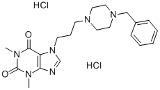 Theophylline, 7-(3-(4-benzyl-1-piperazinyl)propyl)-, dihydrochloride