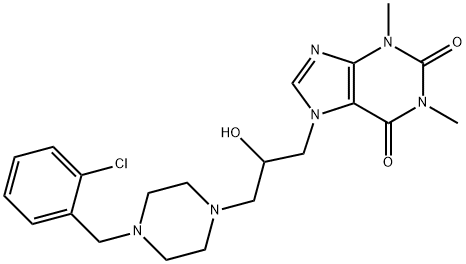 1-Piperazineethanol, 4-(o-chlorobenzyl)-alpha-(1,3-dimethyl-7-xanthiny lmethyl)-