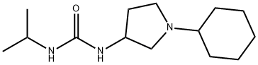 Urea, 1-(1-cyclohexyl-3-pyrrolidinyl)-3-isopropyl- Structural