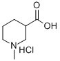 1-METHYLPIPERIDINE-3-CARBOXYLIC ACID HYDROCHLORIDE Structural