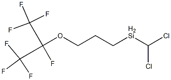 (HEPTAFLUOROISOPROPOXY)PROPYLMETHYLDICHLOROSILANE Structural