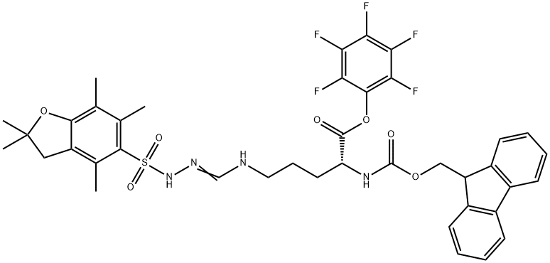 FMOC-D-ARG(PBF)-OPFP Structural