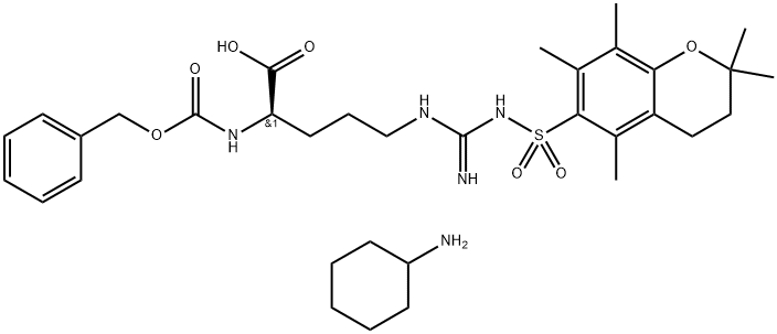 Z-D-ARG(PMC)-OH CHA Structural