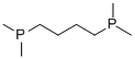 1,4-BIS(DIMETHYLPHOSPHINO)BUTANE Structural