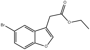 ethyl 2-(5-bromobenzofuran-3-yl)acetate Structural