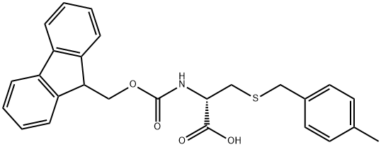 FMOC-D-CYS(MBZL)-OH Structural