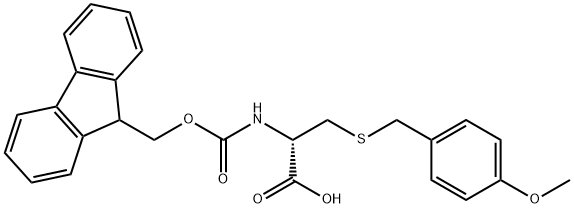 FMOC-D-CYS(MOB)-OH Structural