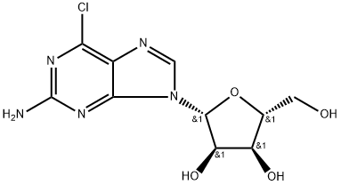 2-Amino-6-chloropurine-9-riboside Structural