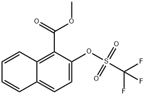 METHYL 2-TRIFLUOROMETHANESULFONYLOXY-1-NAPHTHOATE Structural