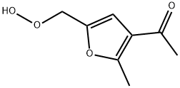 Ethanone, 1-[5-(hydroperoxymethyl)-2-methyl-3-furanyl]- (9CI) Structural