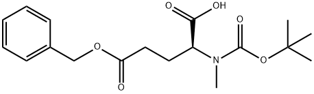 BOC-N-ME-GLU(OBZL)-OH Structural