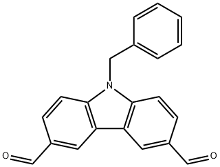 9-BENZYLCARBAZOLE-3,6-DICARBOXALDEHYDE Structural