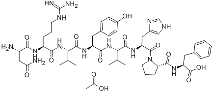 Angiotensin acetate Structural