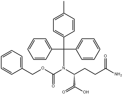 Z-D-GLN(MTT)-OH Structural