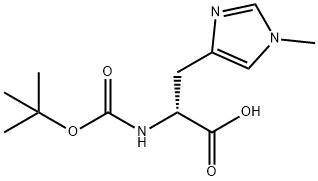 BOC-D-HIS(1-ME)-OH Structural