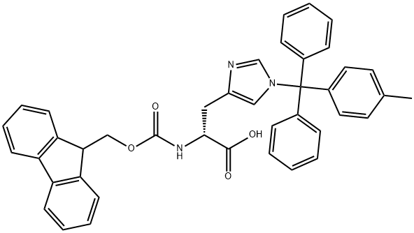 FMOC-D-HIS(MTT)-OH Structural