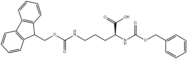 Z-ORN(FMOC)-OH Structural