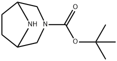 tert-butyl 3,8-diazabicyclo[3.2.1]octane-3-carboxylate Structural