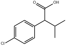 2-(4-Chlorophenyl)-3-methylbutyric acid Structural