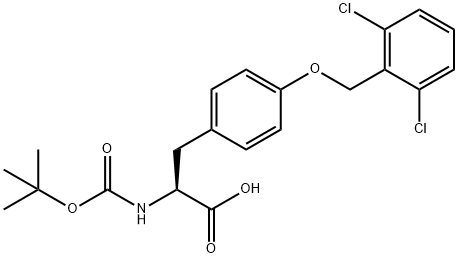 BOC-DL-TYR(2,6-DICHLORO-BZL)-OH Structural