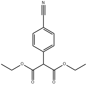 DIETHYL 2-(4-CYANOPHENYL)MALONATE Structural