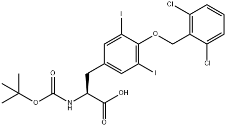 BOC-3,5-DIIODO-TYR(2',6'-DICHLORO-BZL)-OH Structural