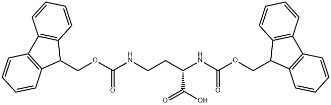 FMOC-DAB(FMOC)-OH Structural