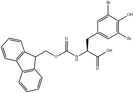 FMOC-3,5-DIBROMO-TYR-OH Structural