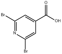 2,6-Dibromopyridine-4-carboxylic acid Structural