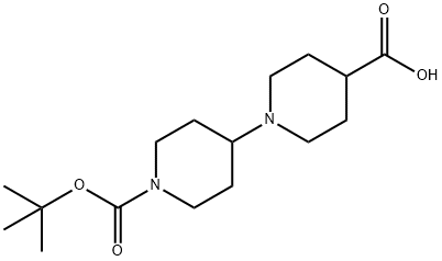 1-(tert-butoxycarbonyl)-1,4-bipiperidine-4-carboxylic acid Structural