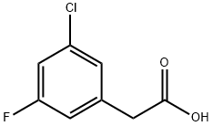 3-CHLORO-5-FLUOROPHENYLACETIC ACID Structural