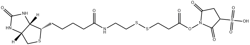 Sulfosuccinimidyl 3-[[2-(Biotinamido)ethyl] dithio]propionate Structural