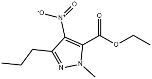 1-METHYL-4-NITRO-3-PROPYL-1H-PYRAZOLE-5-CARBOXYLIC ACID ETHYL ESTER Structural