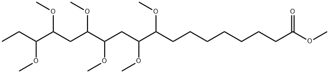 Methyl 9,10,12,13,15,16-hexamethoxyoctadecanoate Structural