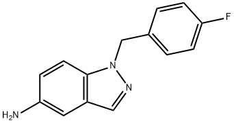 1-(4-FLUORO-BENZYL)-1H-INDAZOL-5-YLAMINE TRIHYDROCHLORIDE Structural