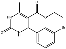 4-(3-BROMO-PHENYL)-6-METHYL-2-OXO-1,2,3,4-TETRAHYDRO-PYRIMIDINE-5-CARBOXYLIC ACID ETHYL ESTER Structural