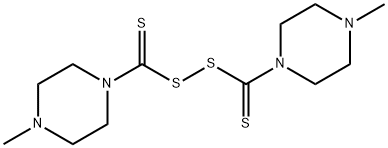 BIS(4-METHYL-1-PIPERAZINYLTHIOCARBONYL) DISULFIDE Structural