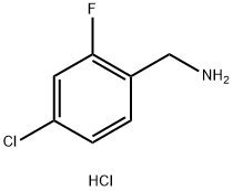 4-CHLORO-2-FLUOROBENZYLAMINE HYDROCHLORIDE Structural