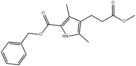 METHYL 5-(BENZYLOXYCARBONYL)-2,4-DIMETHYL-3-PYRROLEPROPIONATE Structural