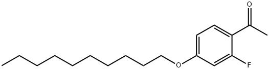 4'-N-DECYLOXY-2'-FLUOROACETOPHENONE Structural