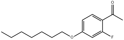 2'-FLUORO-4'-HEPTYLOXYACETOPHENONE Structural