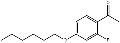 2'-FLUORO-4'-HEXYLOXYACETOPHENONE Structural