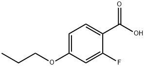 2-FLUORO-4-N-PROPYLOXYBENZOIC ACID Structural