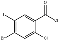 4-BROMO-2-CHLORO-5-FLUOROBENZOYL CHLORIDE Structural